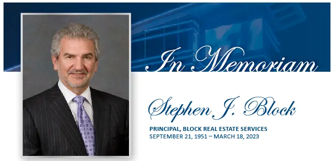 Stephen J. Block — In Memoriam